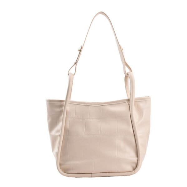 Female Simple Net Red Tote Bag Texture Commuter Briefcase Handbag